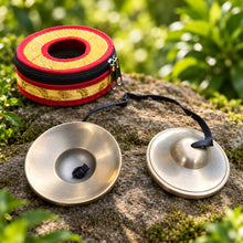 Load image into Gallery viewer, 7 cm Tibetan Tingsha Bell – Traditional Meditation &amp; Sound Healing Cymbals

