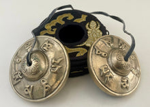 Load image into Gallery viewer, Tingsha Metal Bell for Clearing Negative Energy Aura-Tibetan Cymbals-Om Mani Padme Hum
