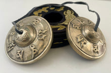 Load image into Gallery viewer, Tingsha Metal Bell for Clearing Negative Energy Aura-Tibetan Cymbals-Om Mani Padme Hum
