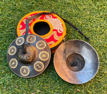 Load image into Gallery viewer, Tibetan Tingsha bell with bag-Large Cymbals
