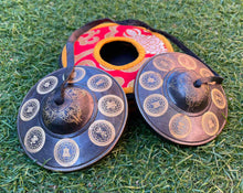 Load image into Gallery viewer, Tibetan Tingsha bell with bag-Large Cymbals
