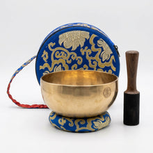 Load image into Gallery viewer, Handmade Tibetan Singing Bowl 18cm – A Note, Third Eye Chakra
