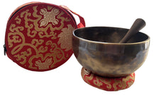 Load image into Gallery viewer, Tibetan Singing Bowl with Carry Bag-Handmade Meditation bowl-19 cm-Third Eye Chakra 7.9 inch

