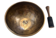 Load image into Gallery viewer, Tibetan Singing Bowl with Carry Bag-Handmade Meditation bowl-19 cm-Third Eye Chakra 7.9 inch
