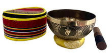 Load image into Gallery viewer, Singing Bowl Gift Set-Handmade Meditation Bowl-14 cm-Chakra Healing Bowl
