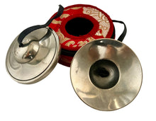 Load image into Gallery viewer, Tingsha bell with brocade silk bag-Tibetan Cymbal
