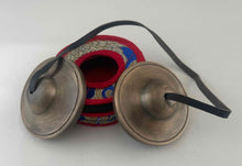 Load image into Gallery viewer, 7 cm Tibetan Tingsha Bell – Traditional Meditation &amp; Sound Healing Cymbals
