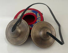 Load image into Gallery viewer, 7 cm Tibetan Tingsha Bell – Traditional Meditation &amp; Sound Healing Cymbals
