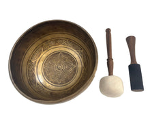 Load image into Gallery viewer, Singing Bowl-Handmade-20 cm-Om Mani Padme Hum Mantras Etched
