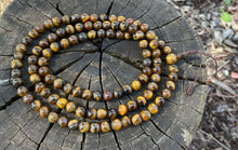 Load image into Gallery viewer, Prayer Mala Beads-Tiger Eye
