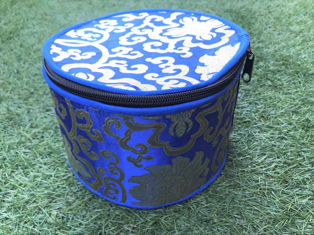 Singing bowl Case- Medium- Blue