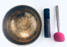 Load image into Gallery viewer, Singing bowl-Flower of Life-Hand hammered-20 cm
