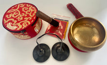 Load image into Gallery viewer, Singing bowls Tingsha bells Cymbals Bundle pack Gift Set
