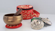 Load image into Gallery viewer, Singing bowls Tingsha bells Cymbals Bundle pack Gift Set
