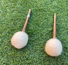 Load image into Gallery viewer, Bundle Pack of 2-Gong Mallets-Small-White-Felted
