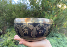 Load image into Gallery viewer, Singing Bowl-15 cm-Handmade-Om-Chakra Healing bowl
