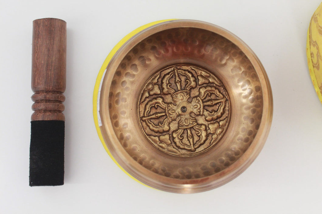 Singing Bowl-Tibetan-Double Dorje-Crafted-Gift set
