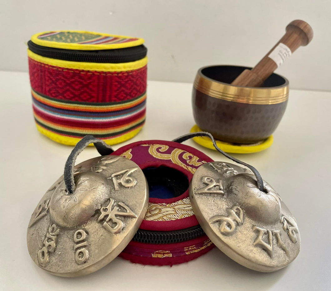 Singing bowl Tingsha bells Special Bundle Pack