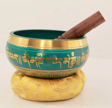 Load image into Gallery viewer, Singing bowl-Teal-10 cm

