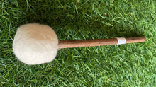 Load image into Gallery viewer, Gong mallet-Handcrafted White Wool-20 cm
